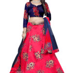 RED Choli And Dupatta Top Print or Pattern PACK OF 1