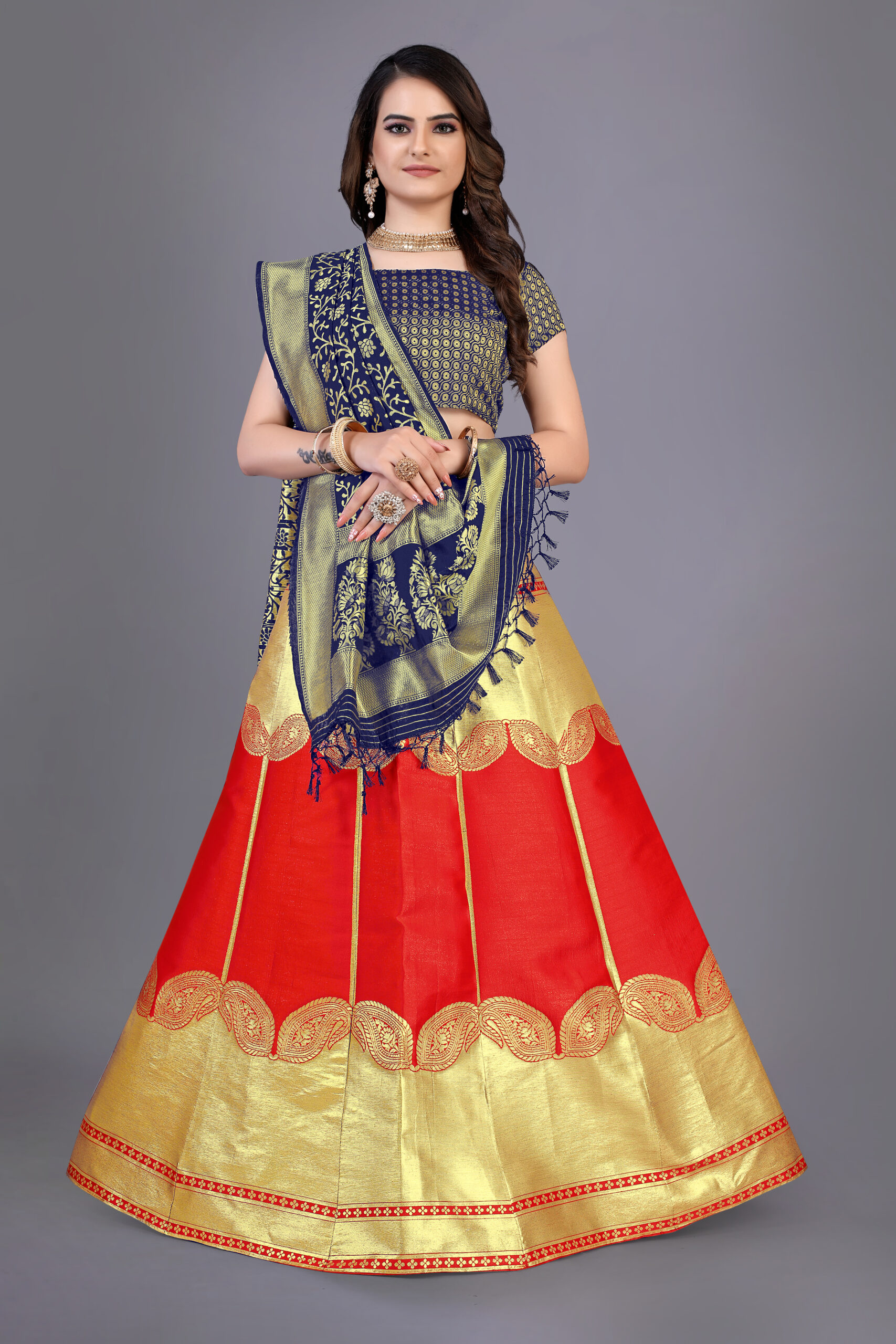 GULABO Fancy Designer Lehenga Brocade Traditional Lehenga