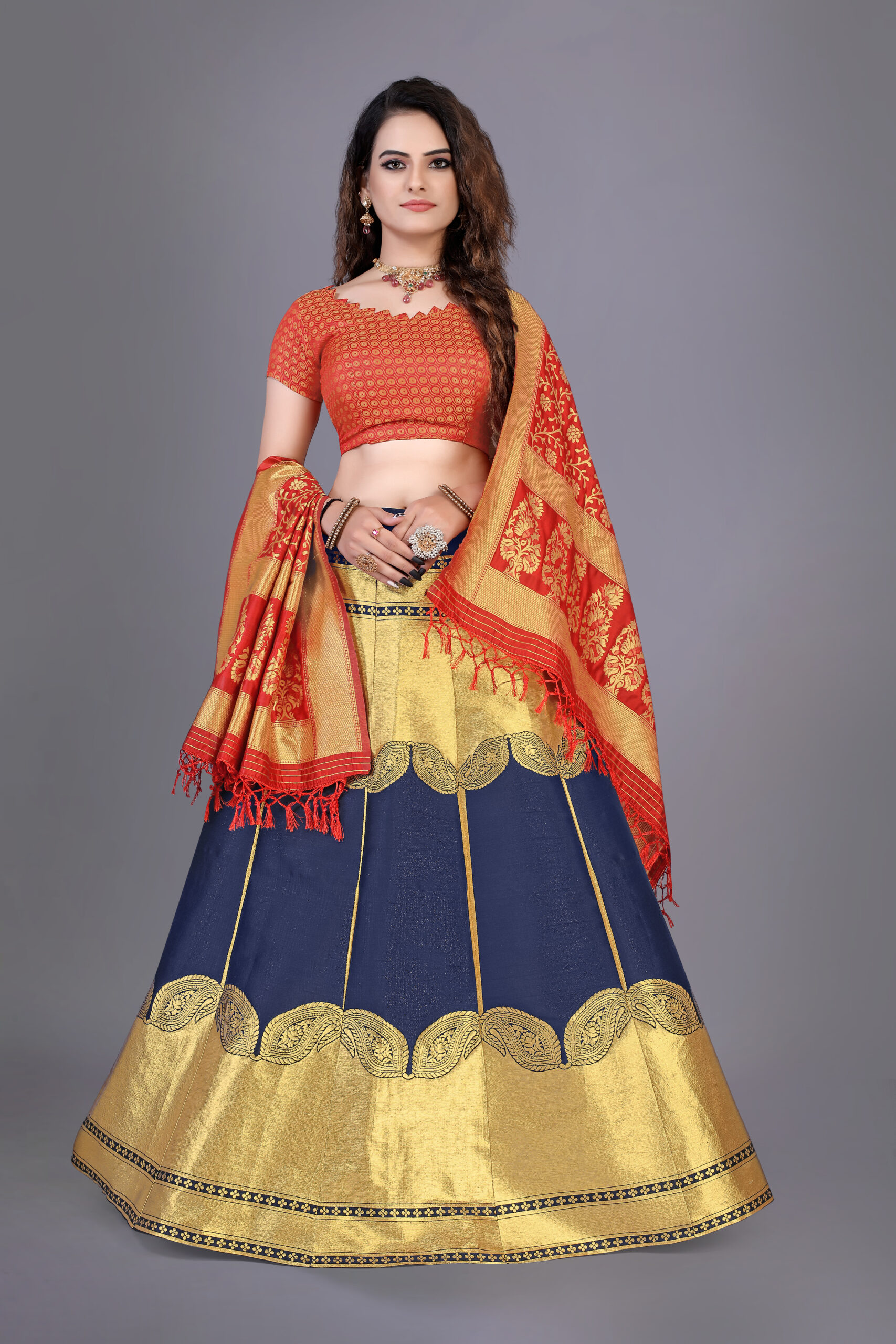GULABO Fancy Designer Lehenga Brocade Traditional Lehenga