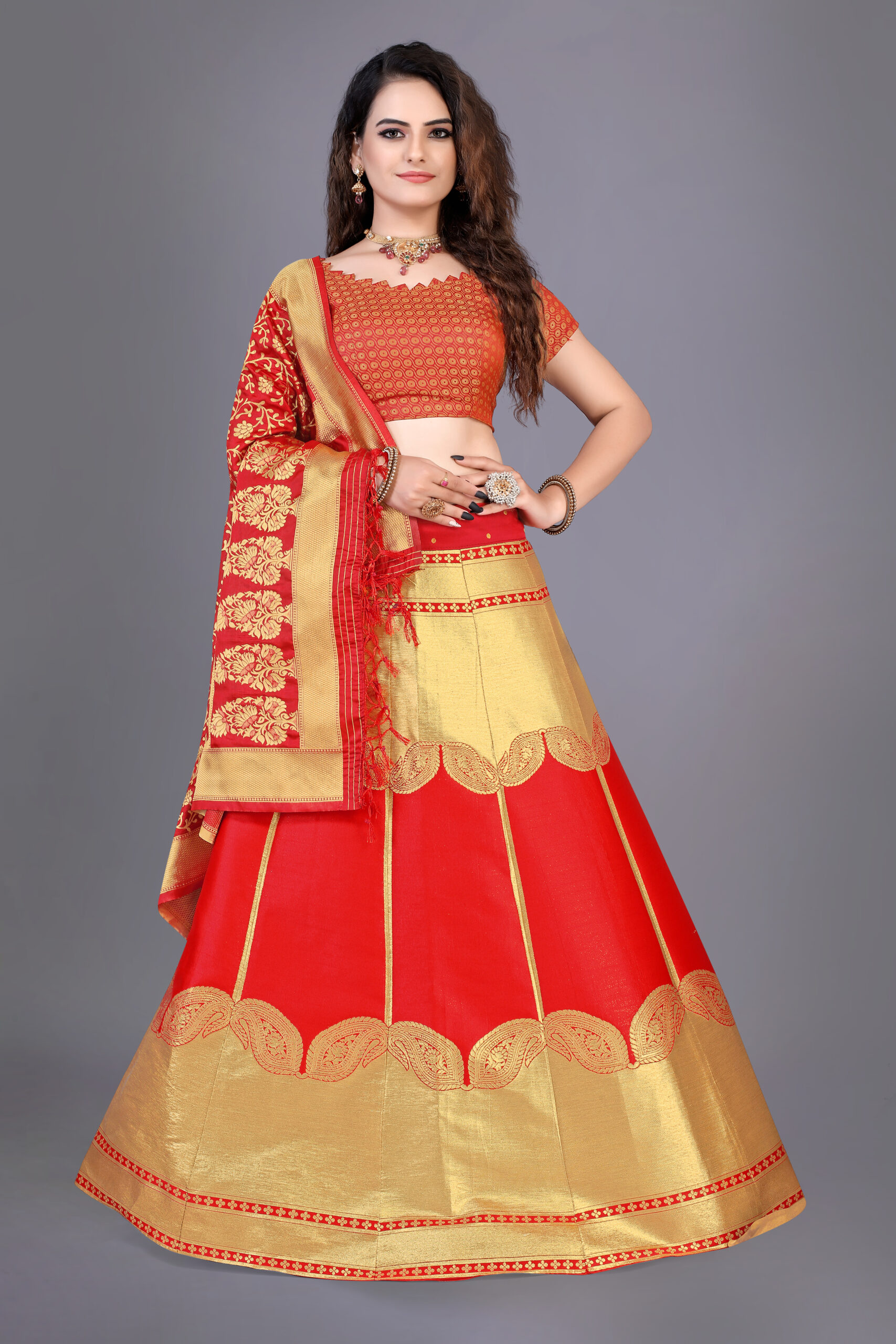 GULABO Fancy Designer Lehenga Brocade Traditional Lehenga