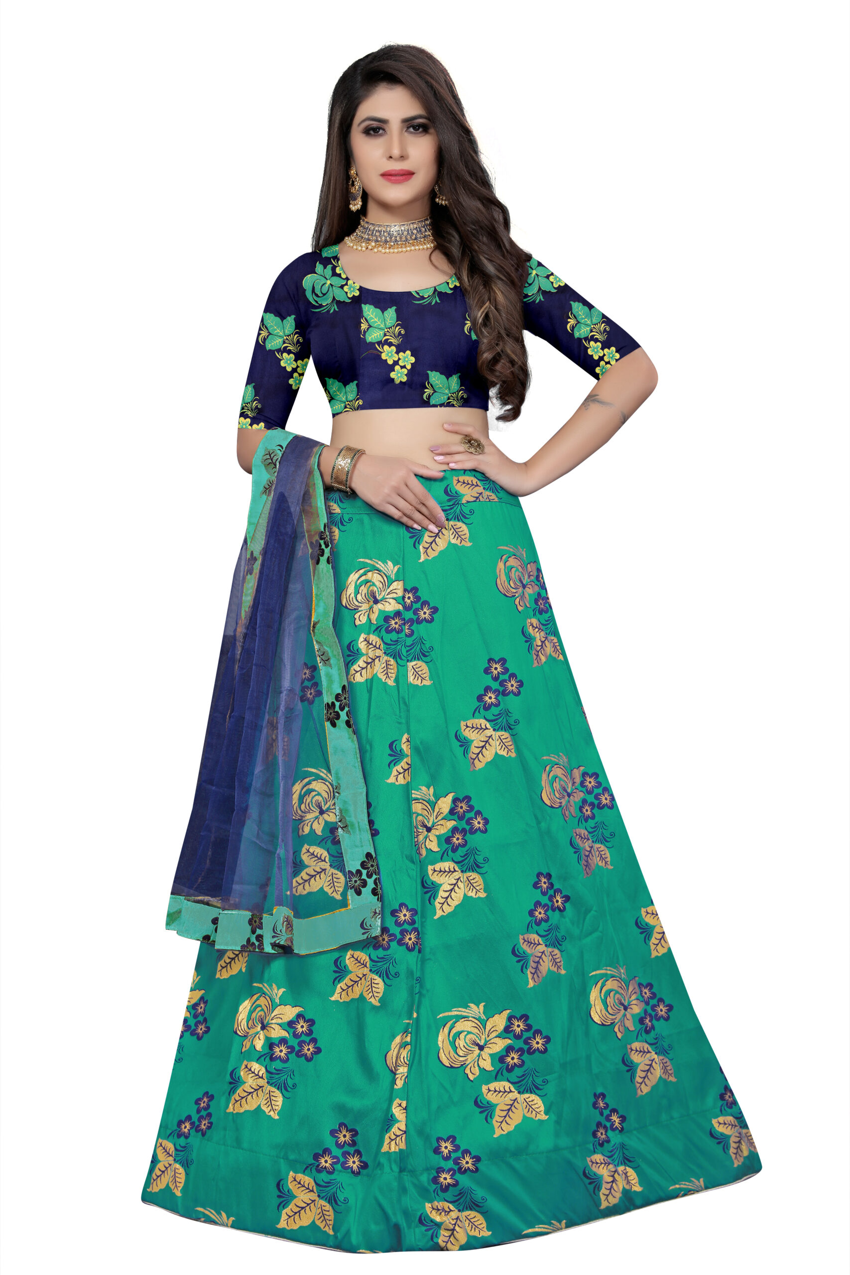 RAMA And Dupatta Top Print or Pattern PACK OF 1