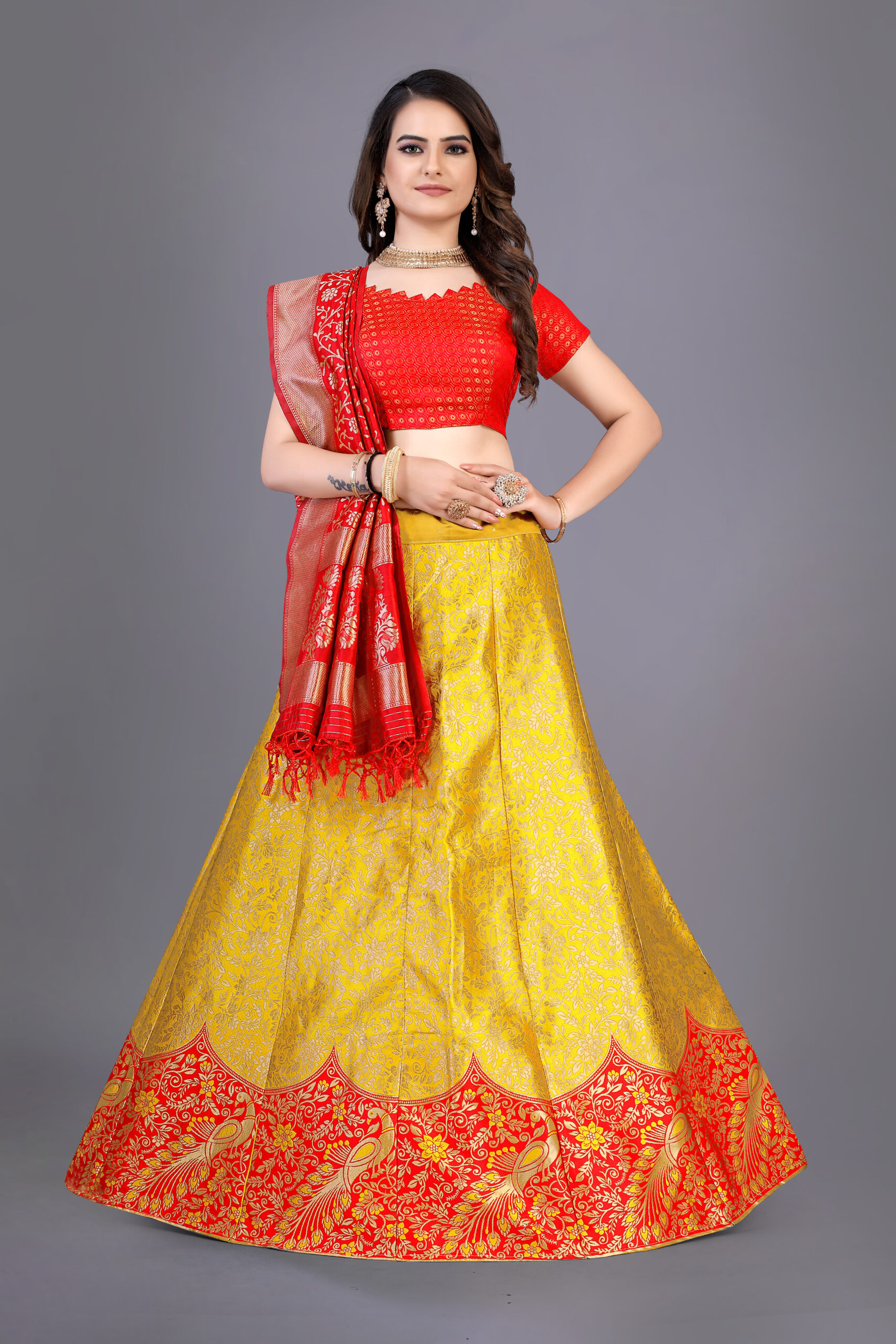 MORPEACH Fancy Designer Lehenga Brocade Traditional Lehenga
