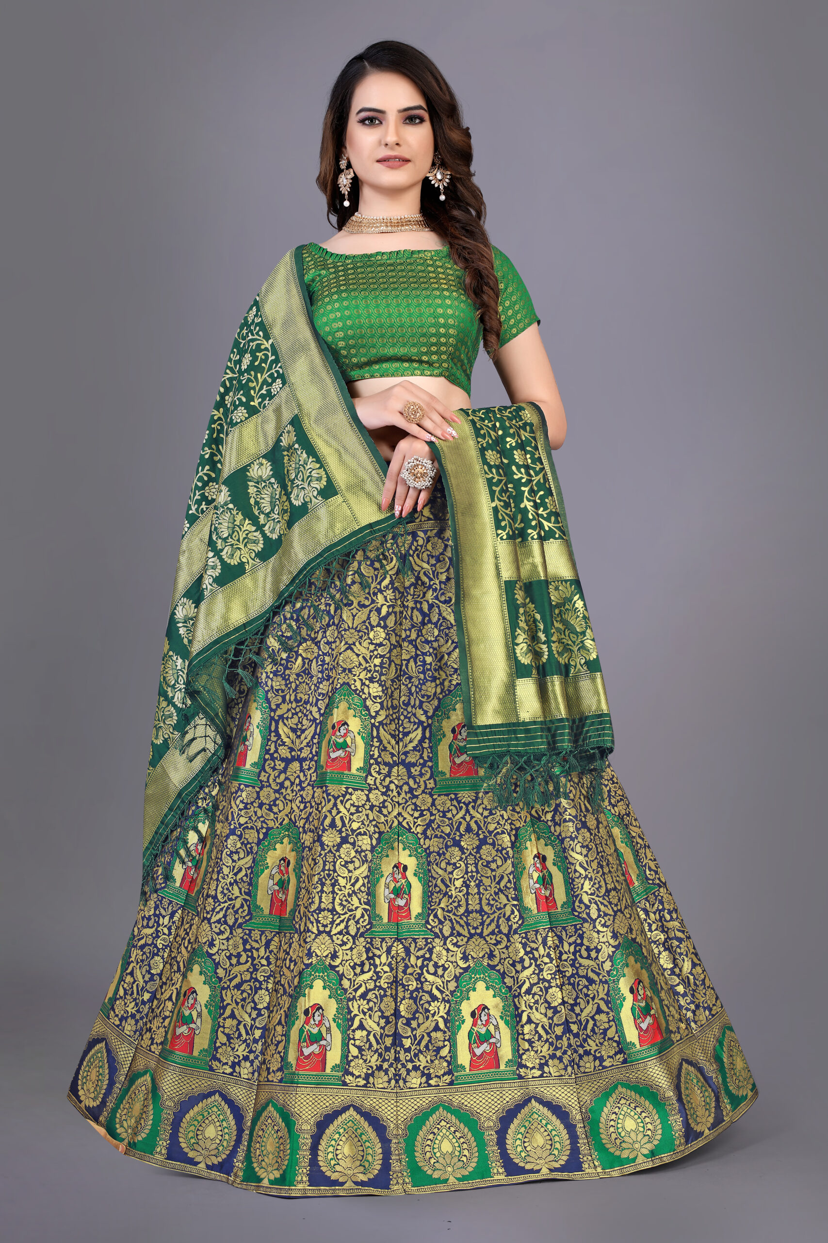 RAJARANI Fancy Designer Lehenga Brocade Traditional Lehenga