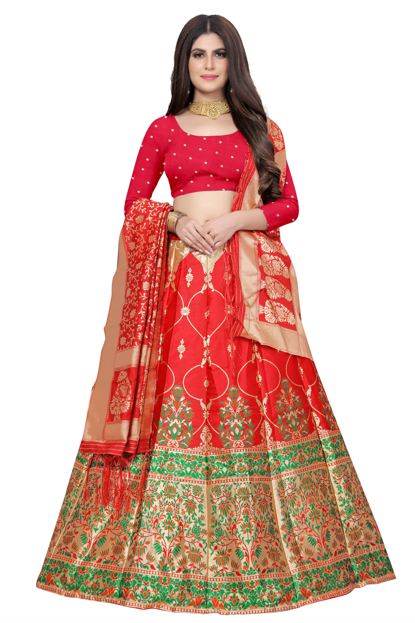 SWAGGERRANI Fancy Designer Lehenga Brocade Traditional Lehenga