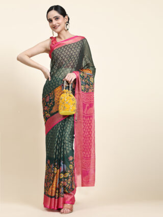 MORPANKHI-GREEN PINK(2)