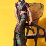 PUSPA 2  Printed  Turquoise ART SIK SAREE PACK OF 1